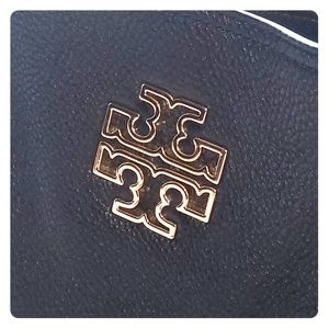 Tory Burch 'Small Britten' Leather Slouchy Tote